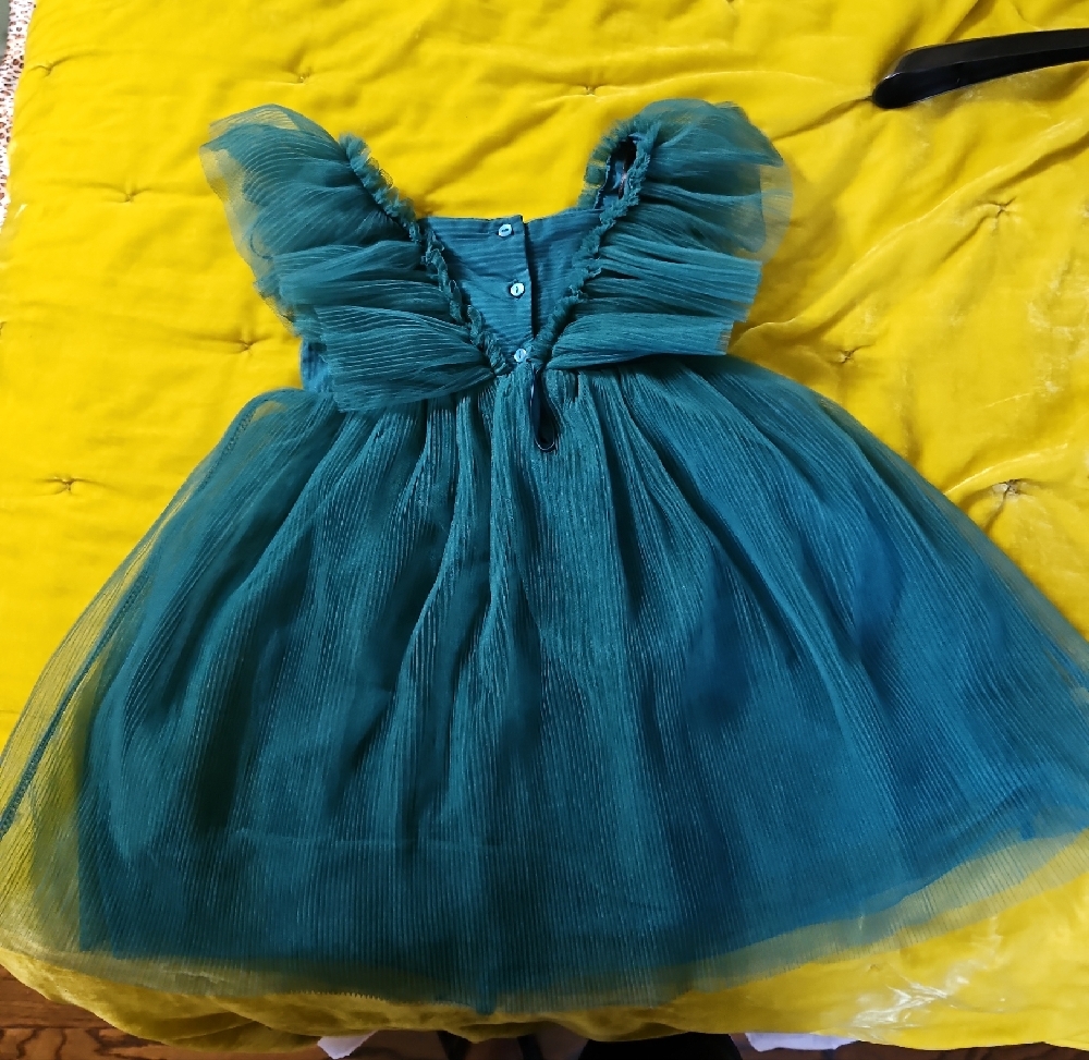 H&M Turquoise Ruffle Kids Dress - Picture 10 of 12
